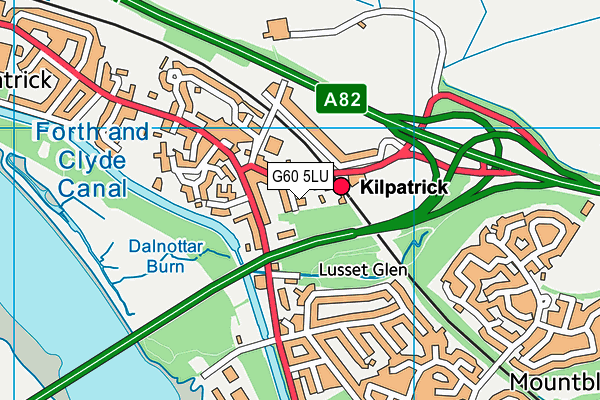 G60 5LU map - OS VectorMap District (Ordnance Survey)