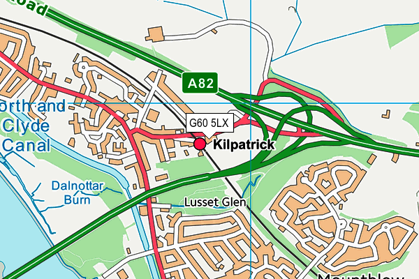 G60 5LX map - OS VectorMap District (Ordnance Survey)