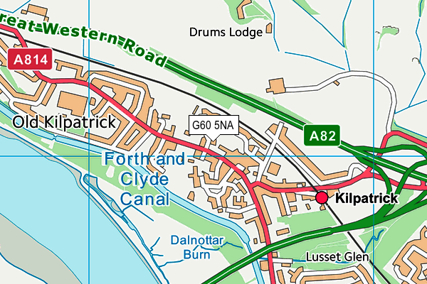 G60 5NA map - OS VectorMap District (Ordnance Survey)