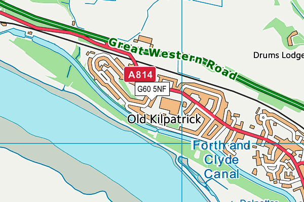 G60 5NF map - OS VectorMap District (Ordnance Survey)