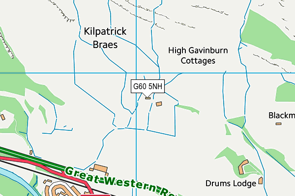 G60 5NH map - OS VectorMap District (Ordnance Survey)