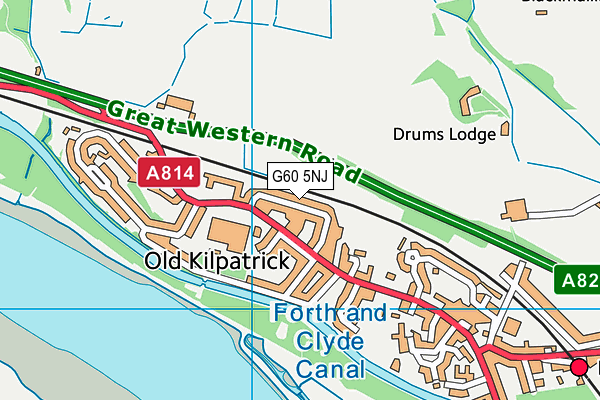 G60 5NJ map - OS VectorMap District (Ordnance Survey)