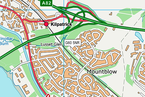 G60 5NR map - OS VectorMap District (Ordnance Survey)