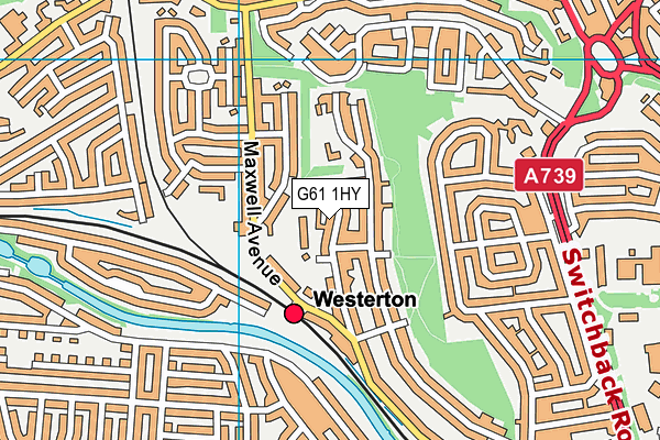 G61 1HY map - OS VectorMap District (Ordnance Survey)