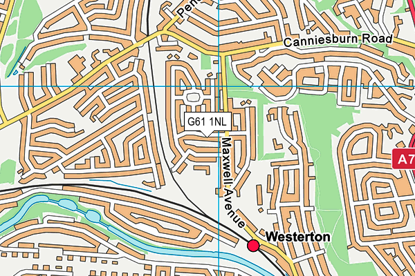 G61 1NL map - OS VectorMap District (Ordnance Survey)