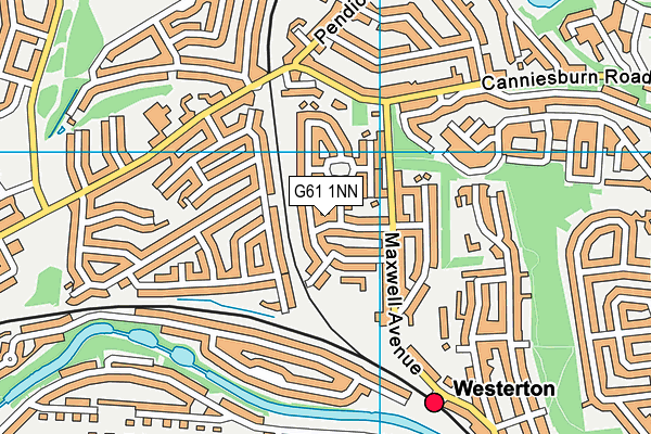 G61 1NN map - OS VectorMap District (Ordnance Survey)