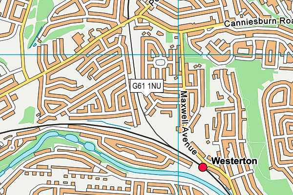 G61 1NU map - OS VectorMap District (Ordnance Survey)