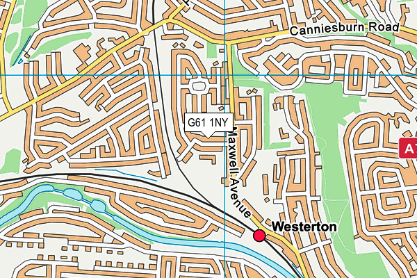 G61 1NY map - OS VectorMap District (Ordnance Survey)