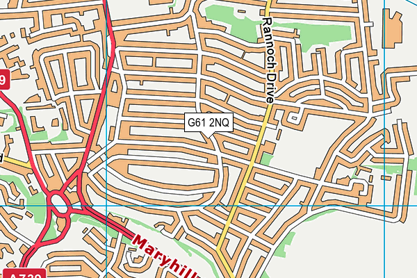 G61 2NQ map - OS VectorMap District (Ordnance Survey)