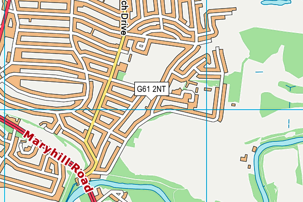 G61 2NT map - OS VectorMap District (Ordnance Survey)