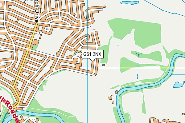 G61 2NX map - OS VectorMap District (Ordnance Survey)