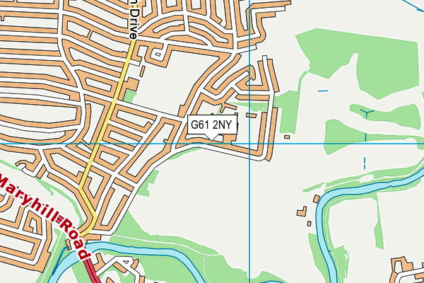 G61 2NY map - OS VectorMap District (Ordnance Survey)