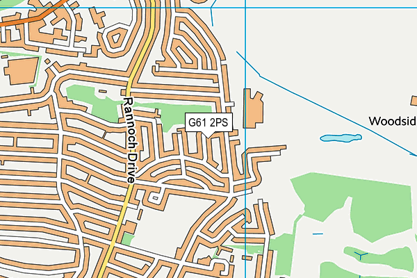 G61 2PS map - OS VectorMap District (Ordnance Survey)