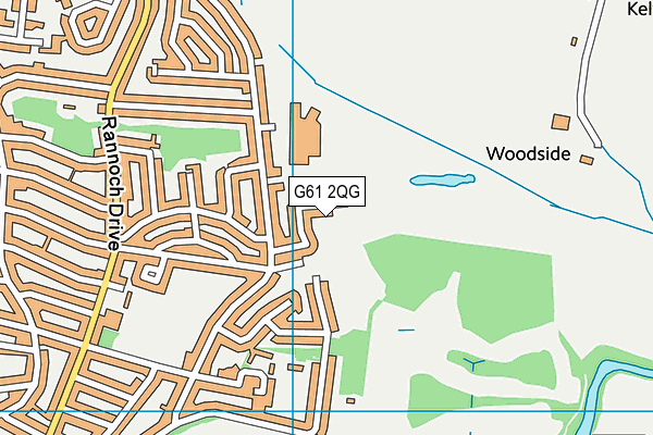 G61 2QG map - OS VectorMap District (Ordnance Survey)