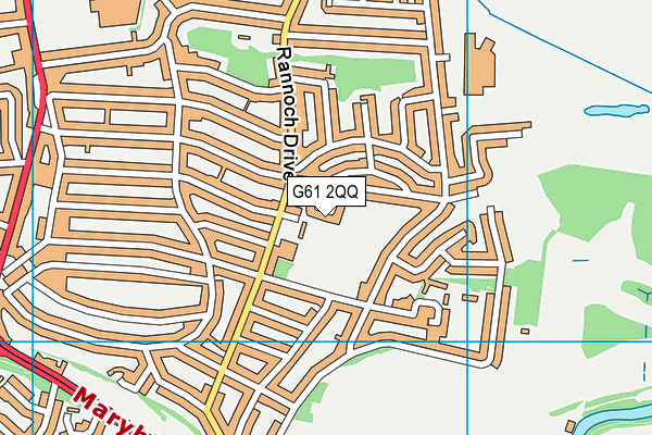 G61 2QQ map - OS VectorMap District (Ordnance Survey)