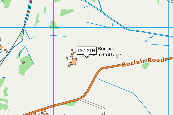 G61 2TH map - OS VectorMap District (Ordnance Survey)