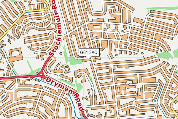 G61 3AQ map - OS VectorMap District (Ordnance Survey)