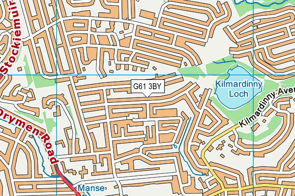 G61 3BY map - OS VectorMap District (Ordnance Survey)