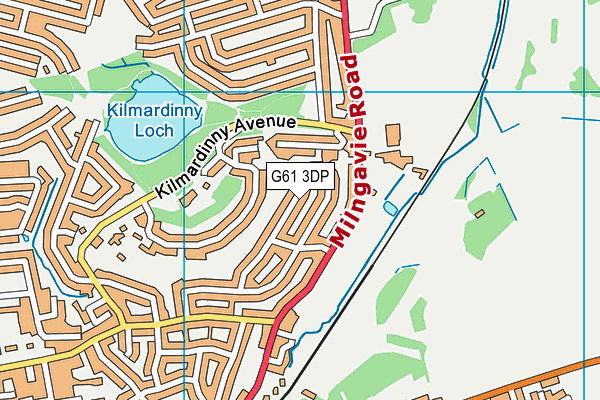 G61 3DP map - OS VectorMap District (Ordnance Survey)