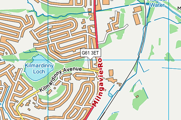 G61 3ET map - OS VectorMap District (Ordnance Survey)