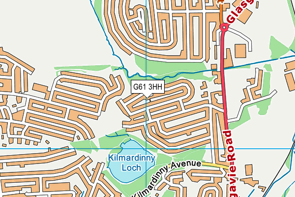 G61 3HH map - OS VectorMap District (Ordnance Survey)