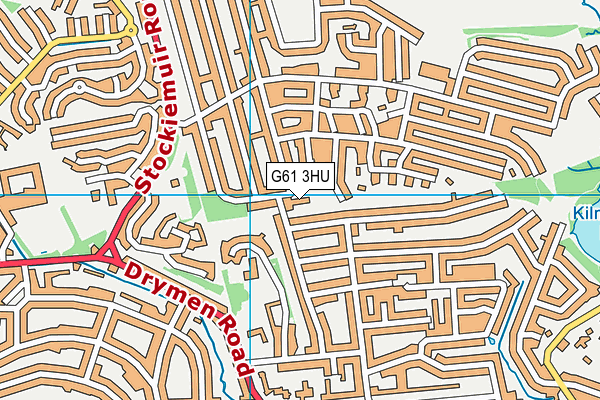 G61 3HU map - OS VectorMap District (Ordnance Survey)