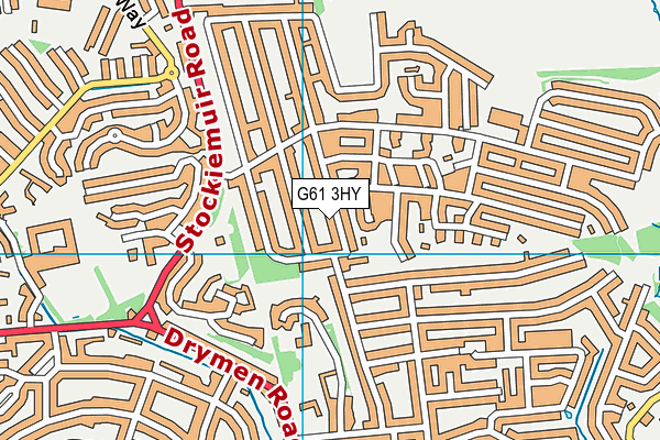 G61 3HY map - OS VectorMap District (Ordnance Survey)