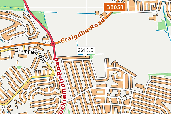 G61 3JD map - OS VectorMap District (Ordnance Survey)