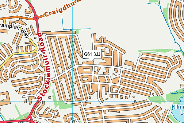 G61 3JJ map - OS VectorMap District (Ordnance Survey)