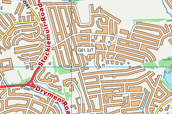 G61 3JT map - OS VectorMap District (Ordnance Survey)