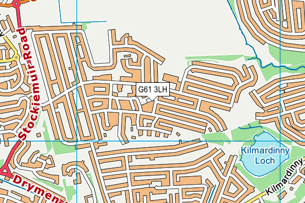 G61 3LH map - OS VectorMap District (Ordnance Survey)