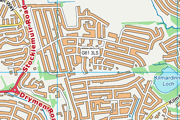 G61 3LS map - OS VectorMap District (Ordnance Survey)