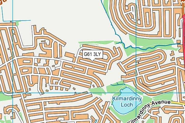 G61 3LY map - OS VectorMap District (Ordnance Survey)