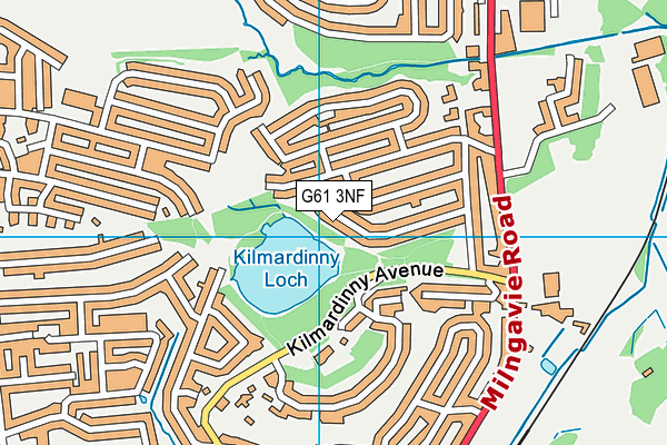 G61 3NF map - OS VectorMap District (Ordnance Survey)