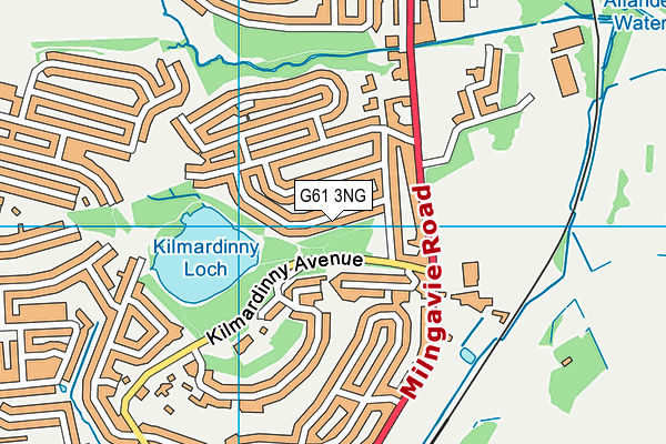 G61 3NG map - OS VectorMap District (Ordnance Survey)