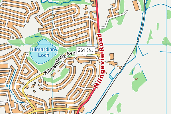 G61 3NJ map - OS VectorMap District (Ordnance Survey)