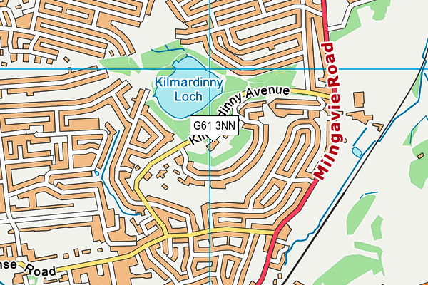 G61 3NN map - OS VectorMap District (Ordnance Survey)