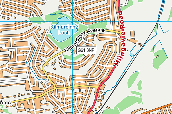 G61 3NP map - OS VectorMap District (Ordnance Survey)