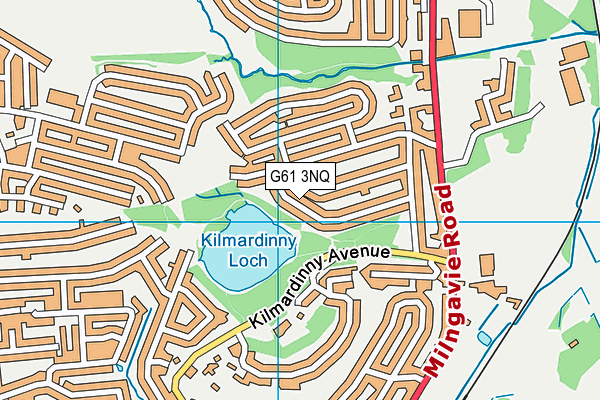 G61 3NQ map - OS VectorMap District (Ordnance Survey)