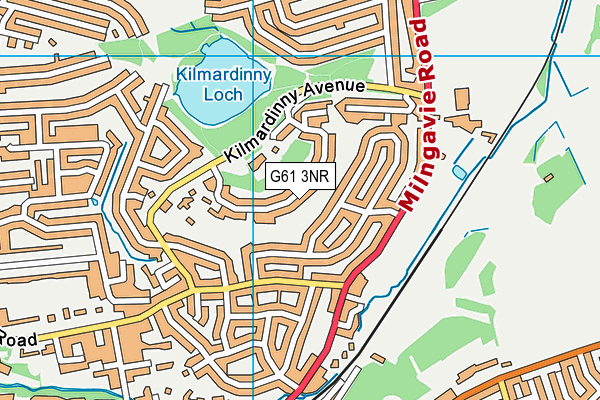 G61 3NR map - OS VectorMap District (Ordnance Survey)