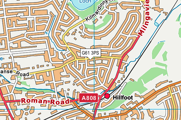 G61 3PS map - OS VectorMap District (Ordnance Survey)