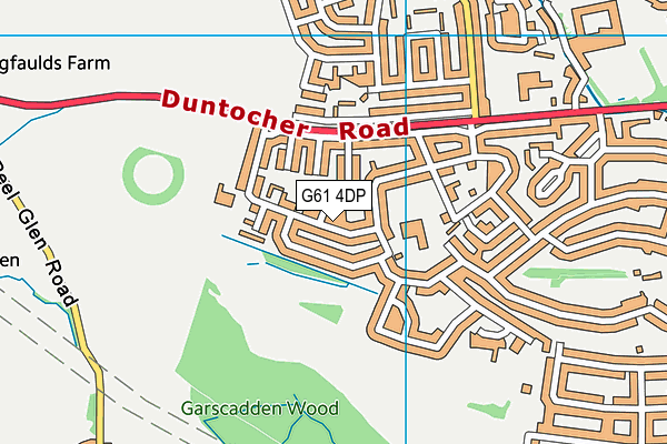 G61 4DP map - OS VectorMap District (Ordnance Survey)