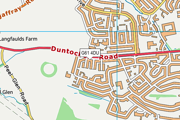 G61 4DU map - OS VectorMap District (Ordnance Survey)