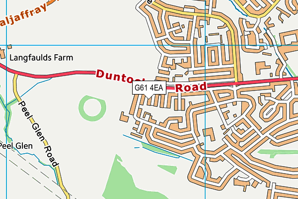 G61 4EA map - OS VectorMap District (Ordnance Survey)