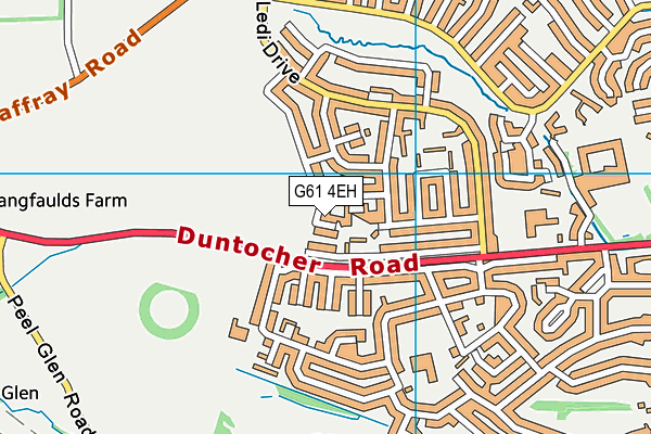 G61 4EH map - OS VectorMap District (Ordnance Survey)