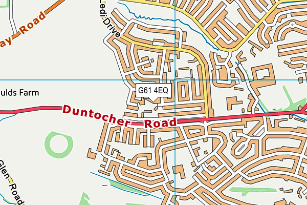 G61 4EQ map - OS VectorMap District (Ordnance Survey)