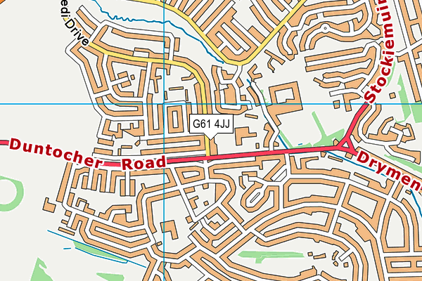 G61 4JJ map - OS VectorMap District (Ordnance Survey)