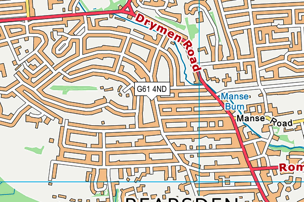 G61 4ND map - OS VectorMap District (Ordnance Survey)