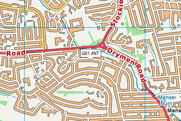 G61 4NT map - OS VectorMap District (Ordnance Survey)