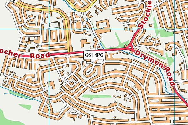 G61 4PG map - OS VectorMap District (Ordnance Survey)